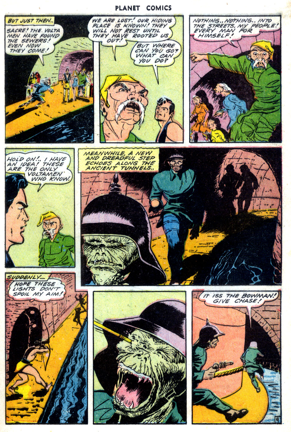 Planet Comics #30 (Fiction House), page 11. Public domain (US).