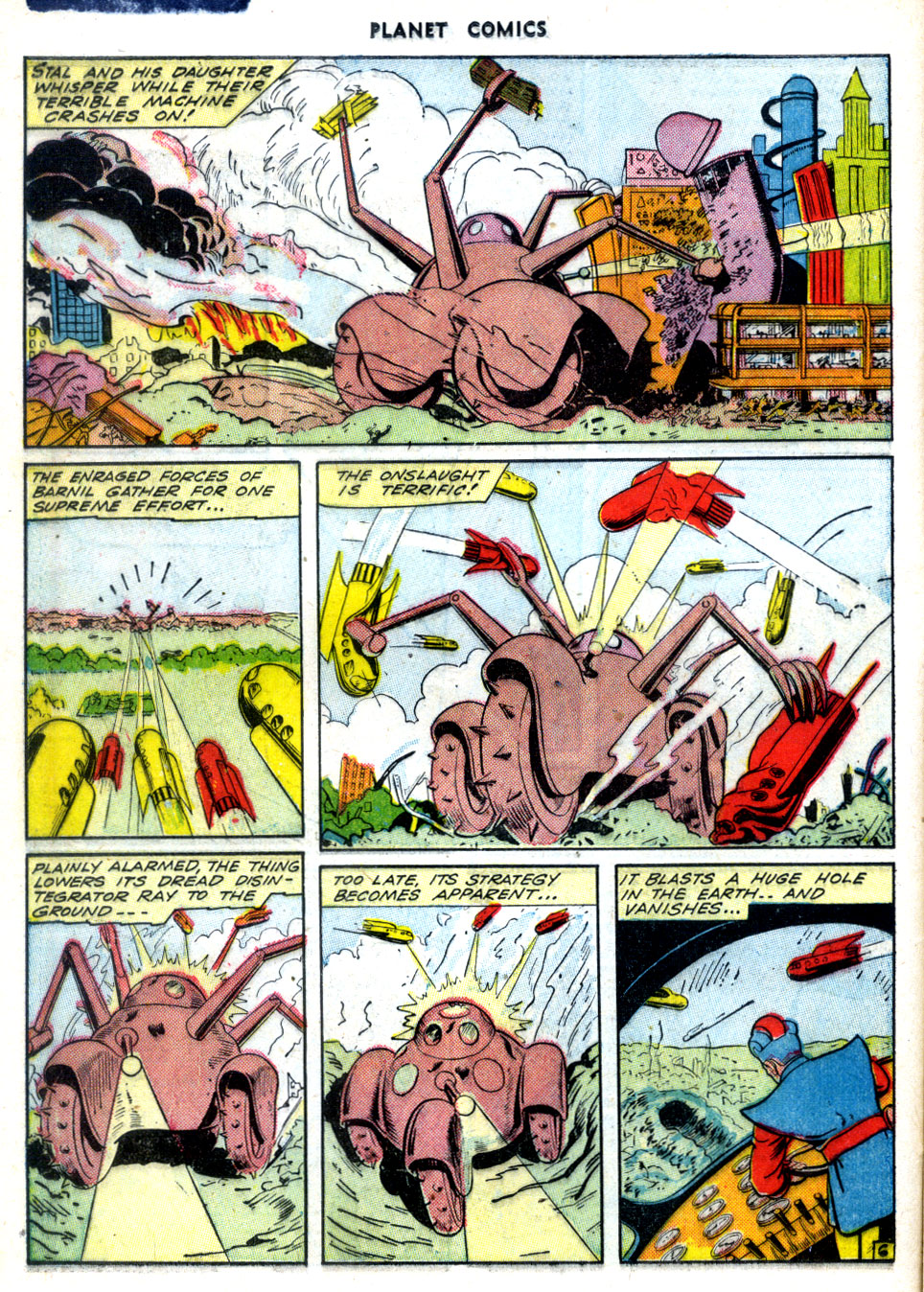 Planet Comics #30 (Fiction House), page 18. Public domain (US).
