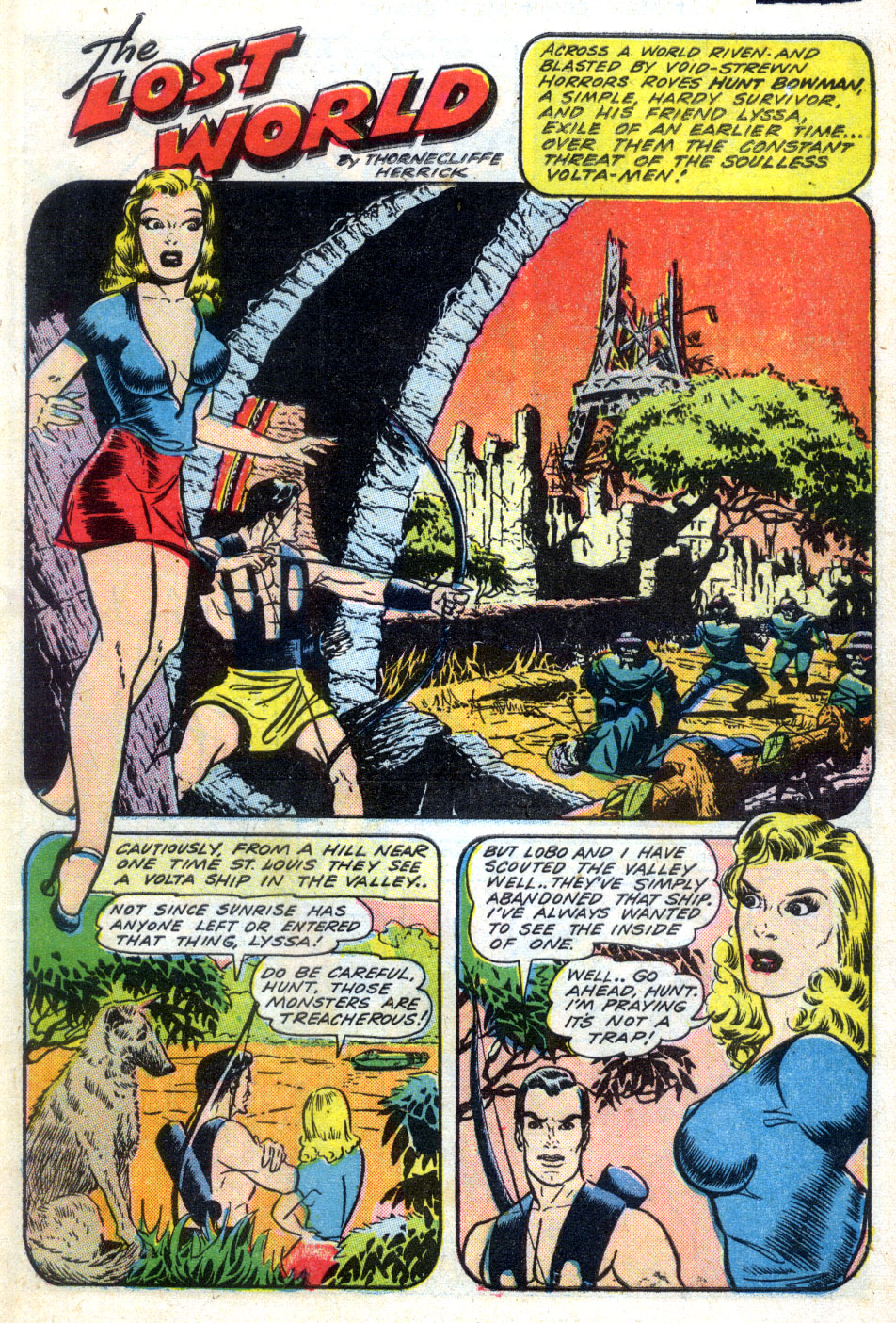 Planet Comics #30 (Fiction House), page 3. Public domain (US).