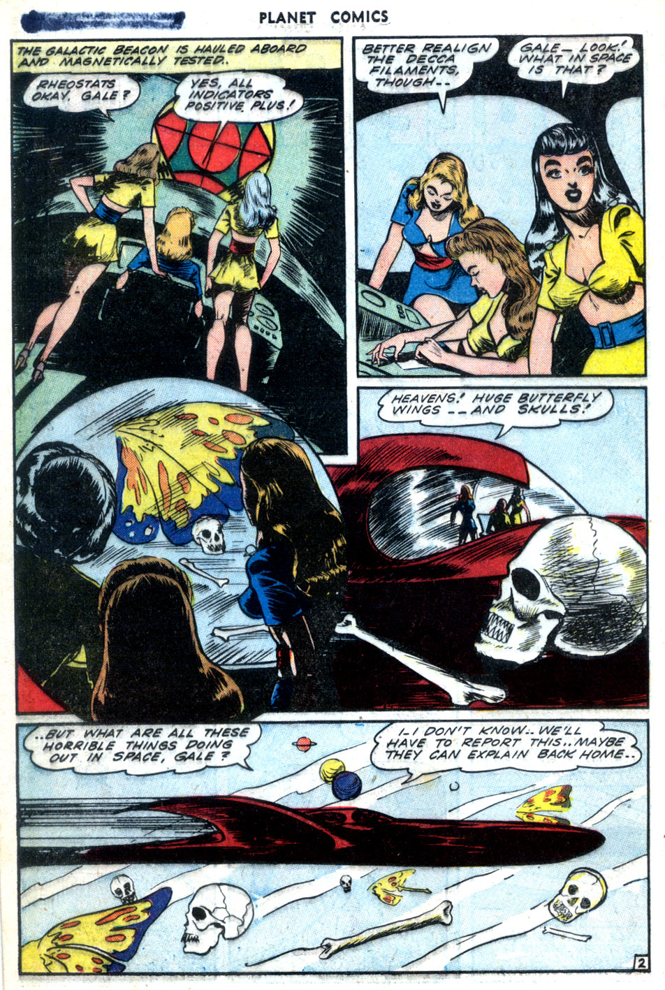 Planet Comics #30 (Fiction House), page 30. Public domain (US).
