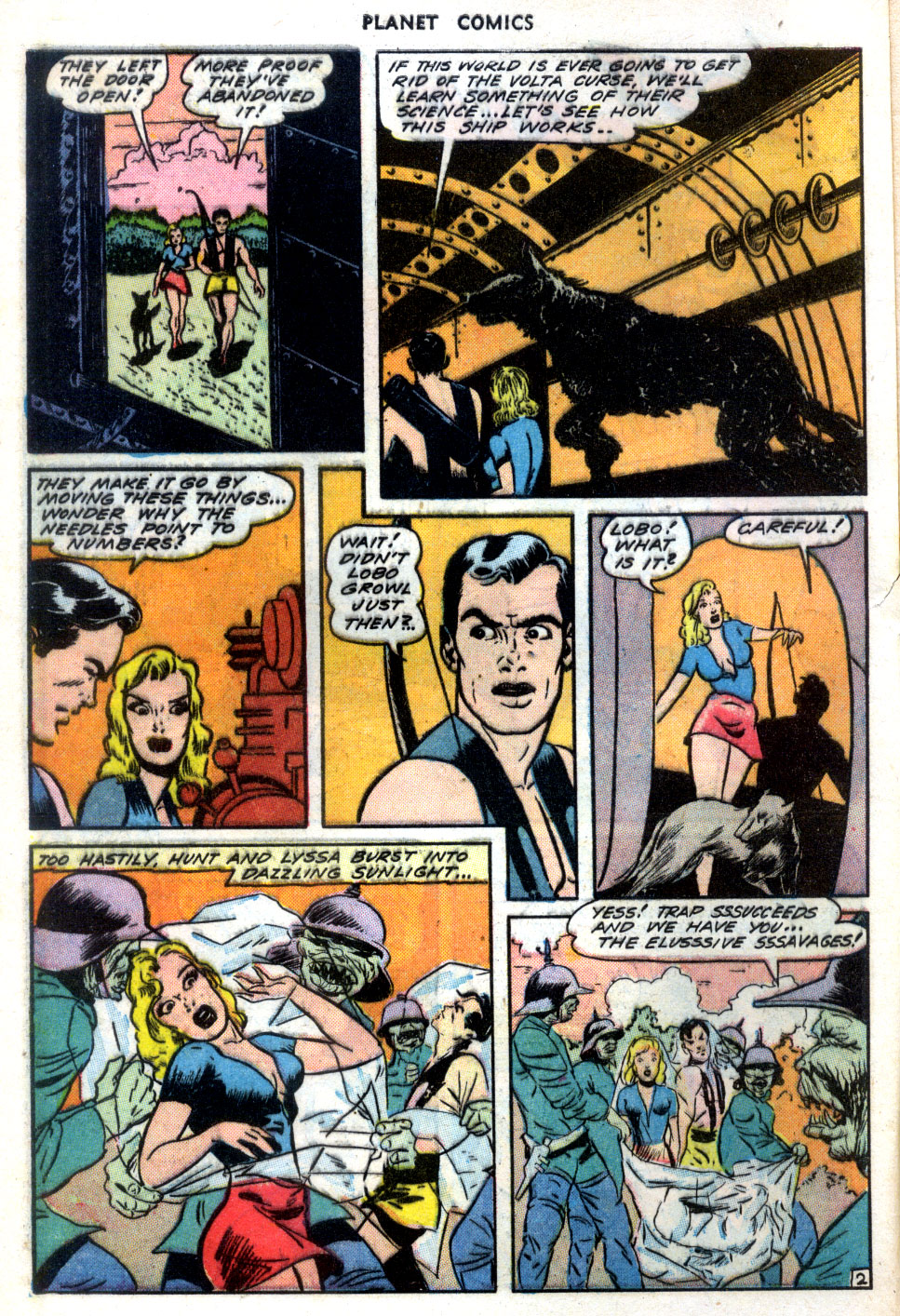Planet Comics #30 (Fiction House), page 4. Public domain (US).