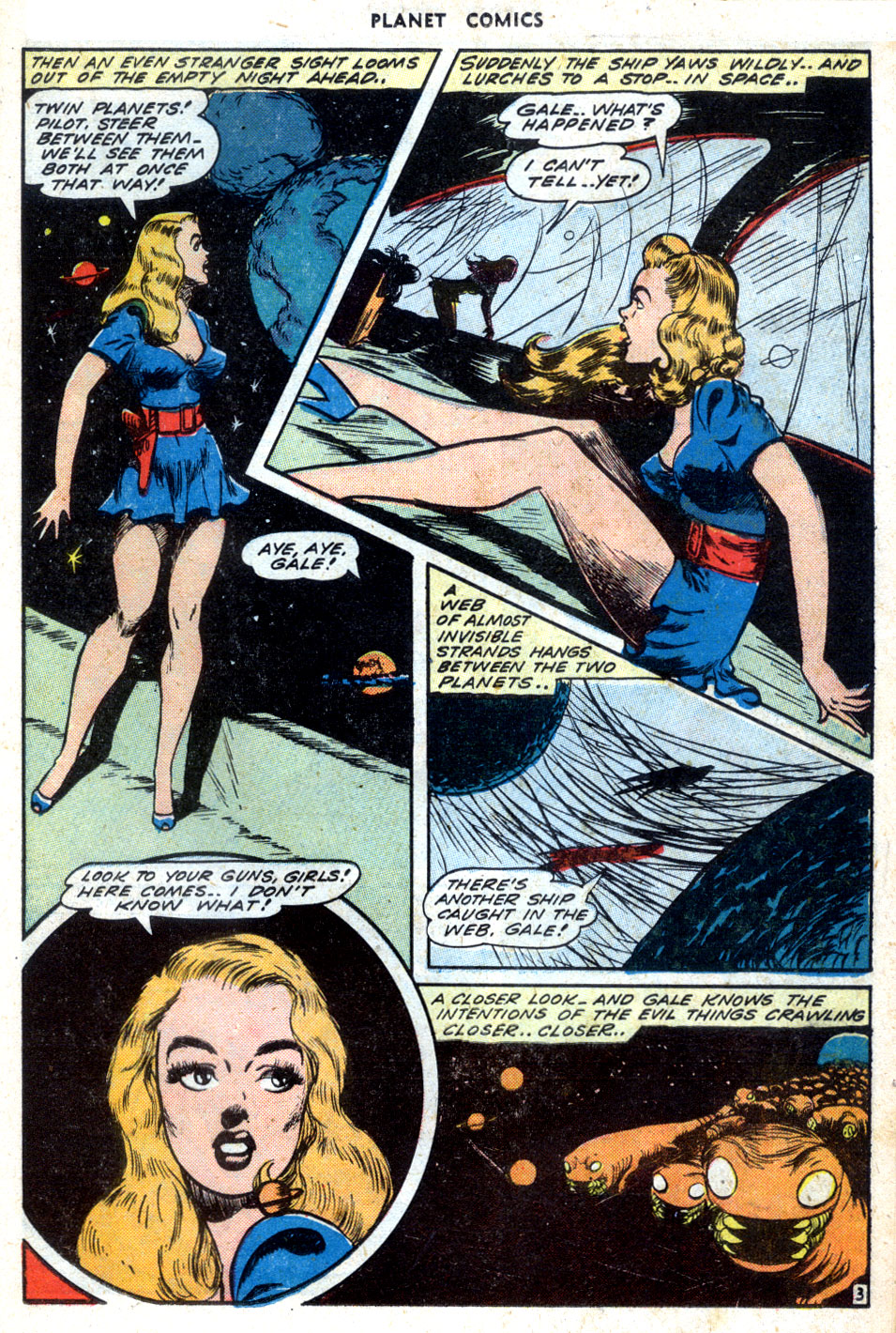 Planet Comics #30 (Fiction House), page 31. Public domain (US).
