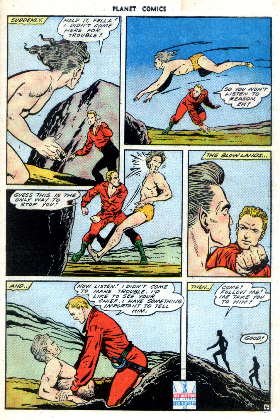 Planet Comics #30 (Fiction House), page 39. Public domain (US).