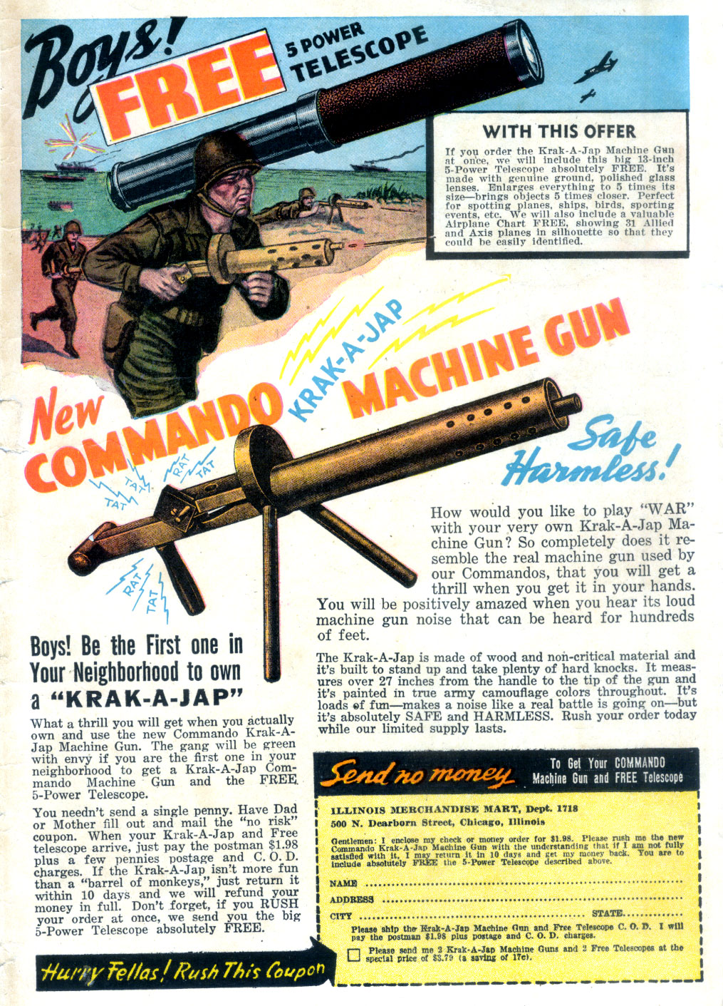 Planet Comics #30 (Fiction House), page 51. Public domain (US).