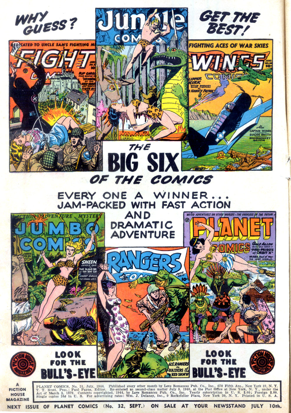 Planet Comics #31 (Fiction House), page 2. Public domain (US).