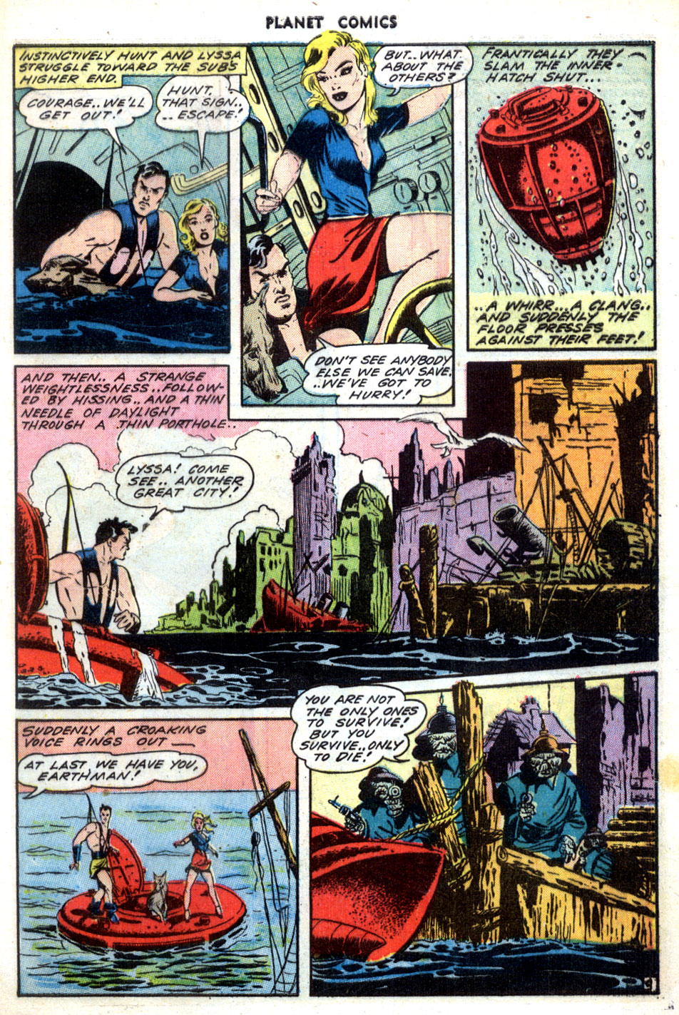 Planet Comics #31 (Fiction House), page 11. Public domain (US).