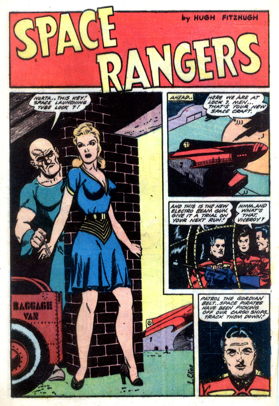 Planet Comics #31 (Fiction House), page 13. Public domain (US).