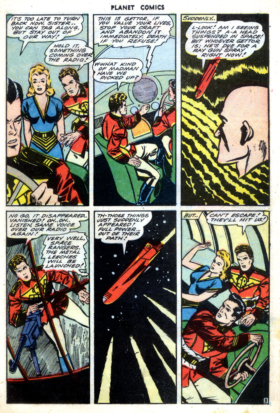 Planet Comics #31 (Fiction House), page 15. Public domain (US).