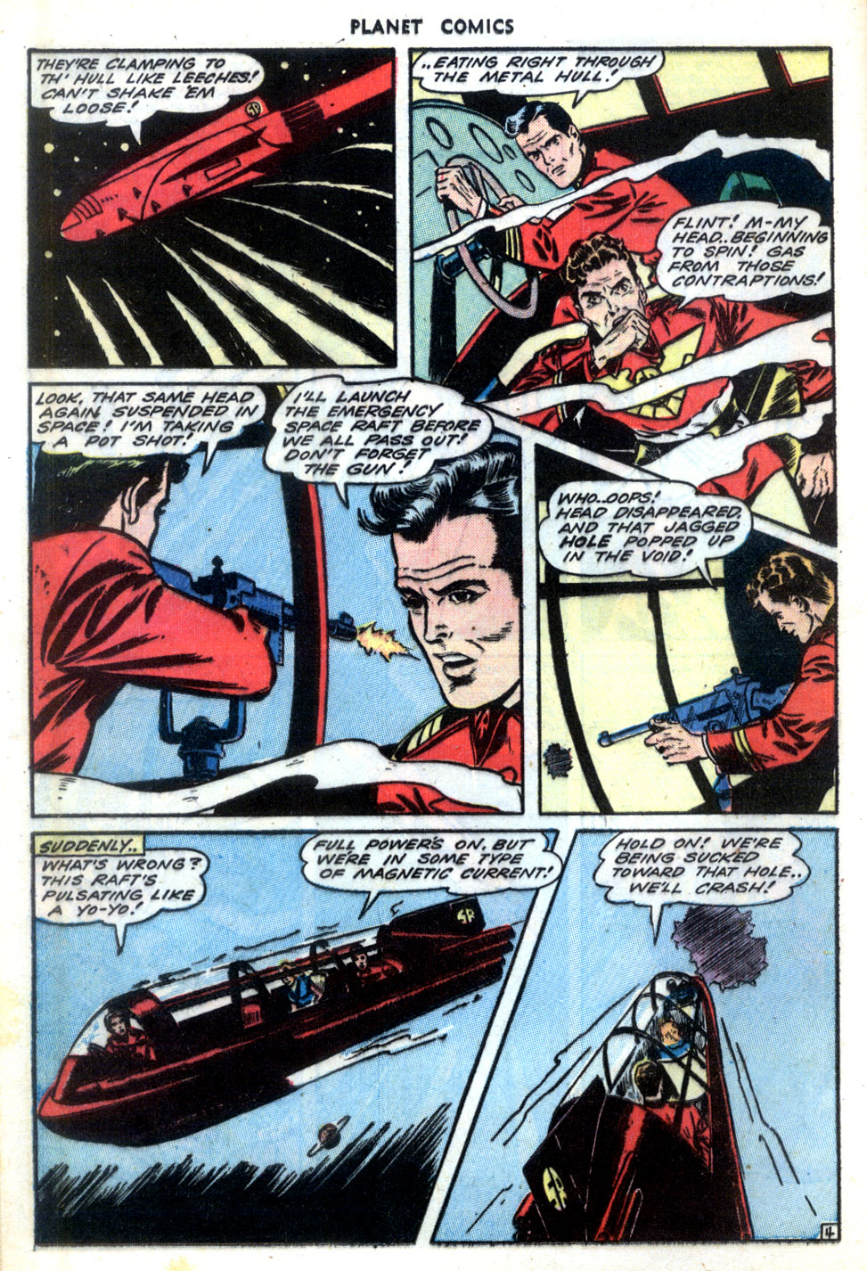 Planet Comics #31 (Fiction House), page 16. Public domain (US).
