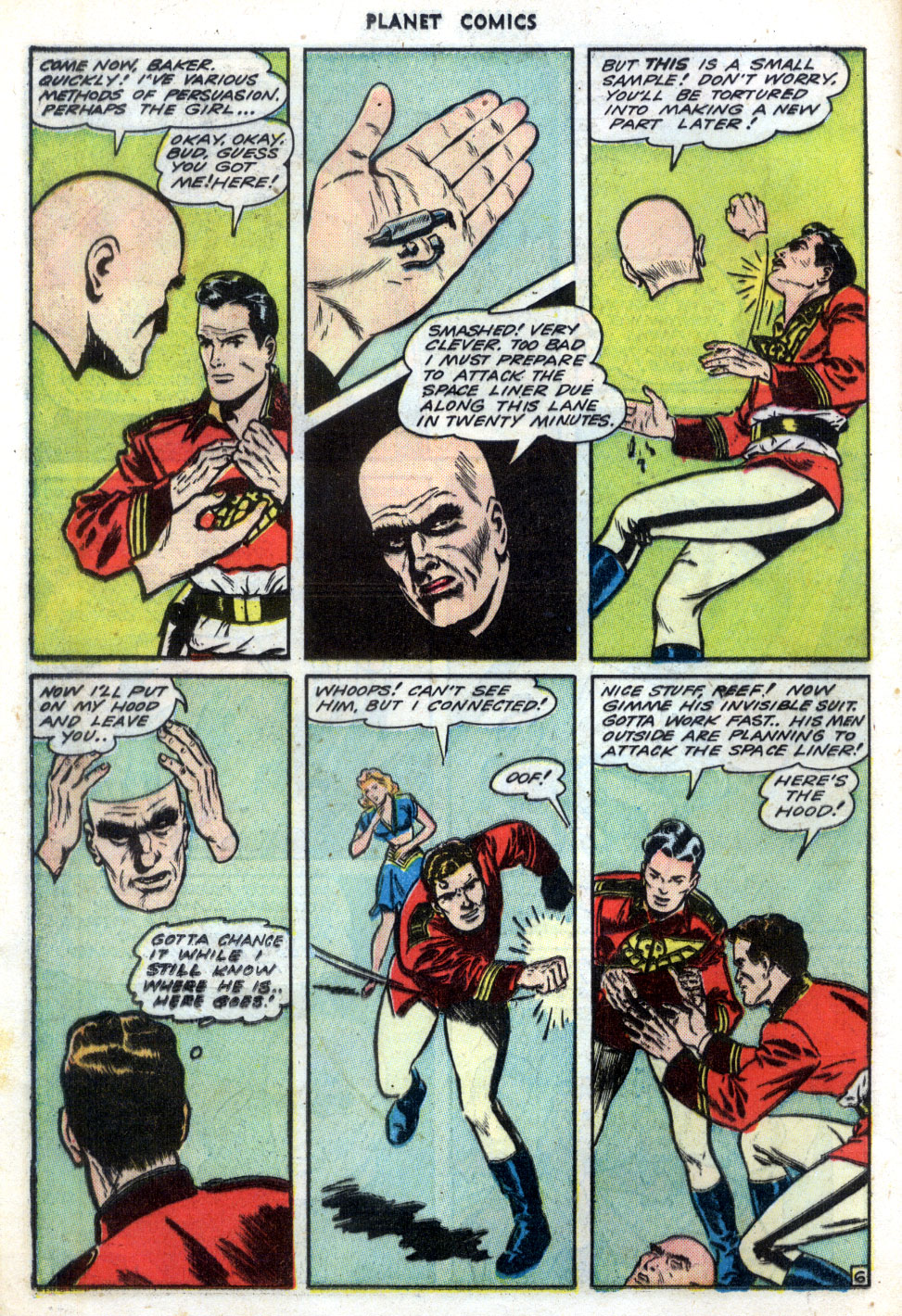 Planet Comics #31 (Fiction House), page 18. Public domain (US).