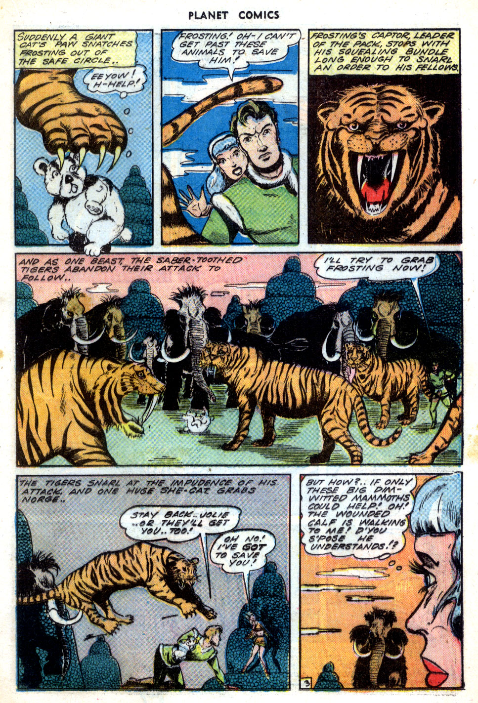 Planet Comics #31 (Fiction House), page 23. Public domain (US).