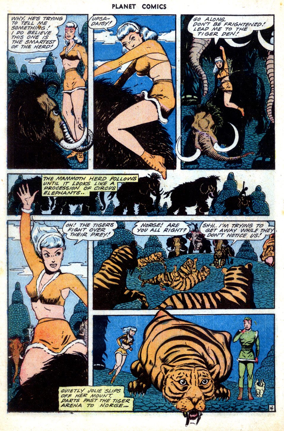 Planet Comics #31 (Fiction House), page 24. Public domain (US).