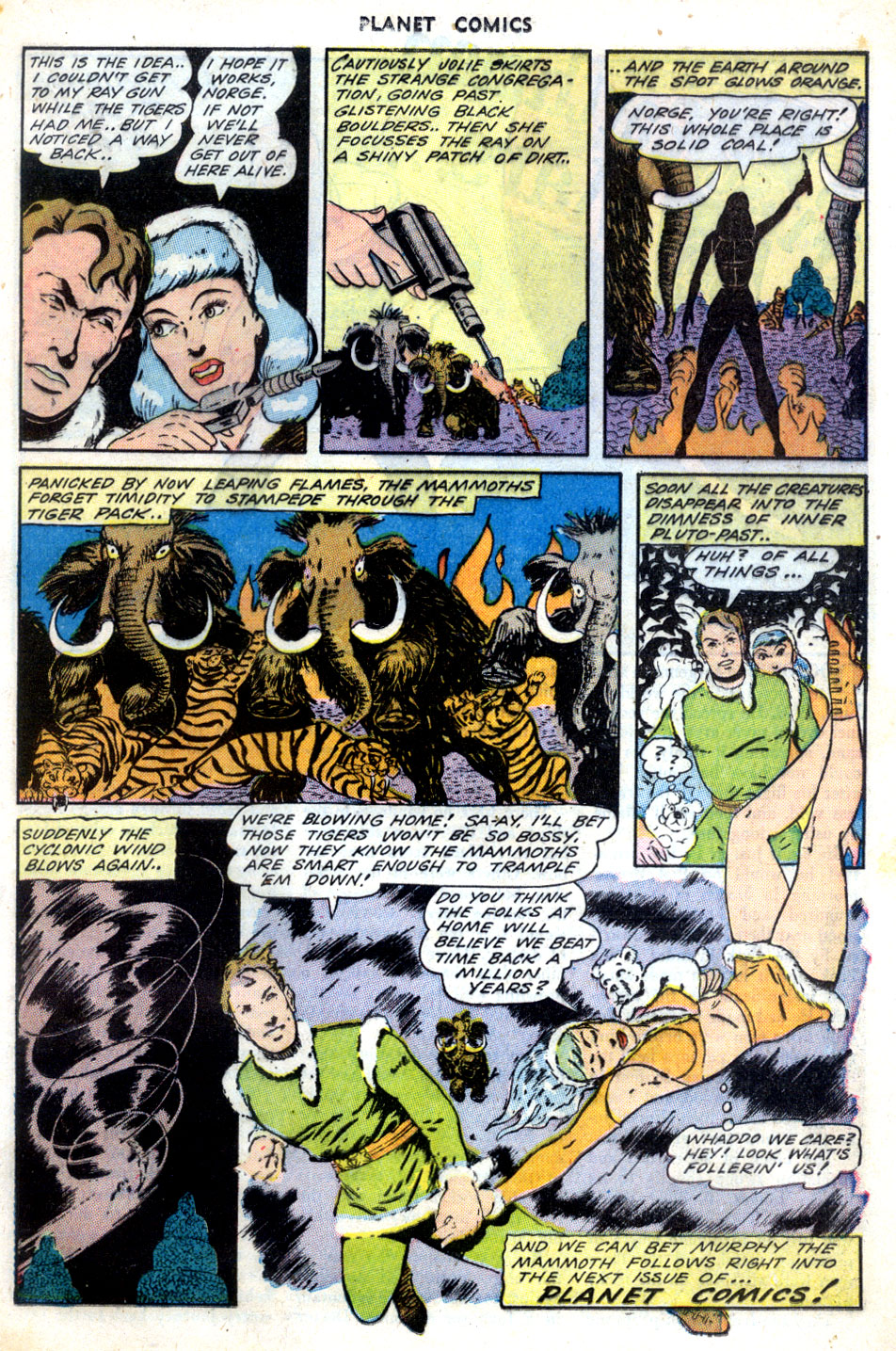 Planet Comics #31 (Fiction House), page 25. Public domain (US).