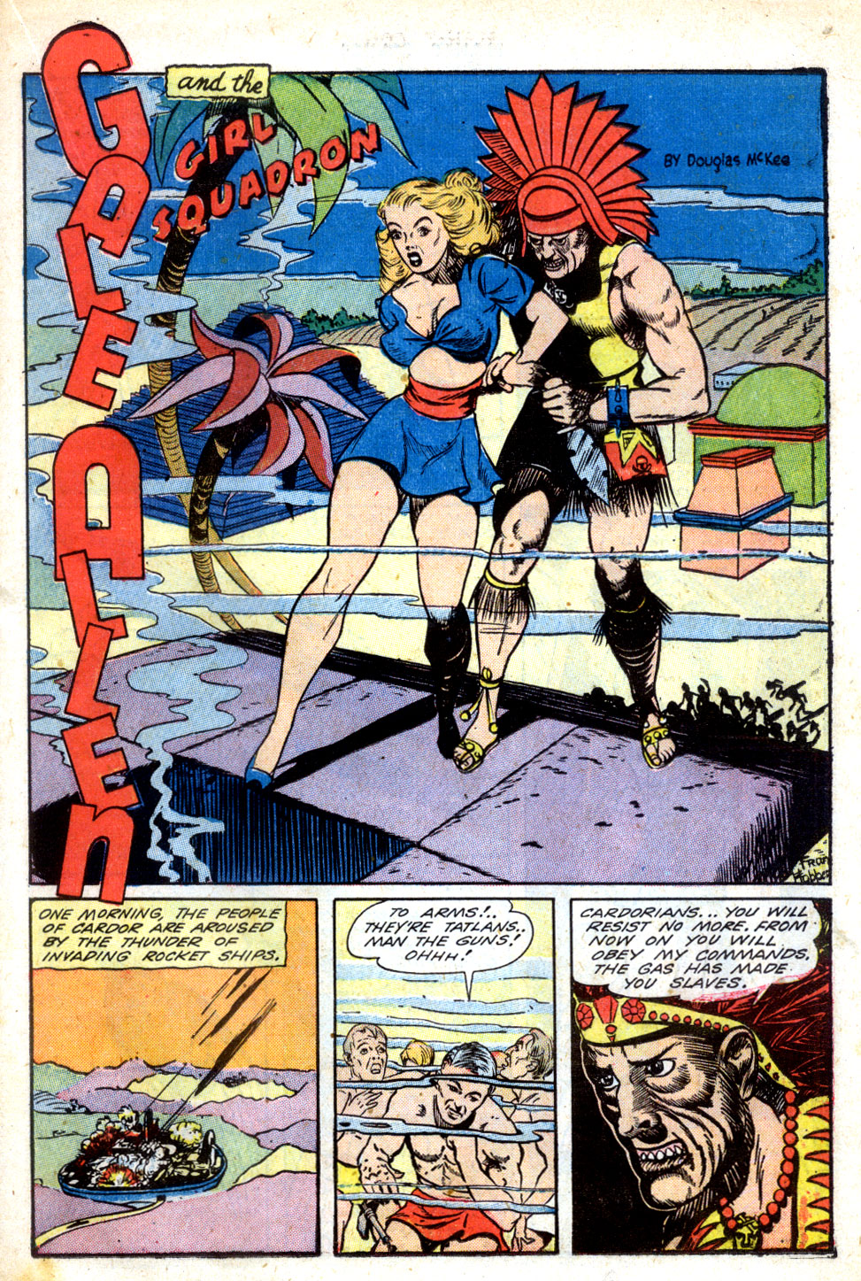 Planet Comics #31 (Fiction House), page 29. Public domain (US).