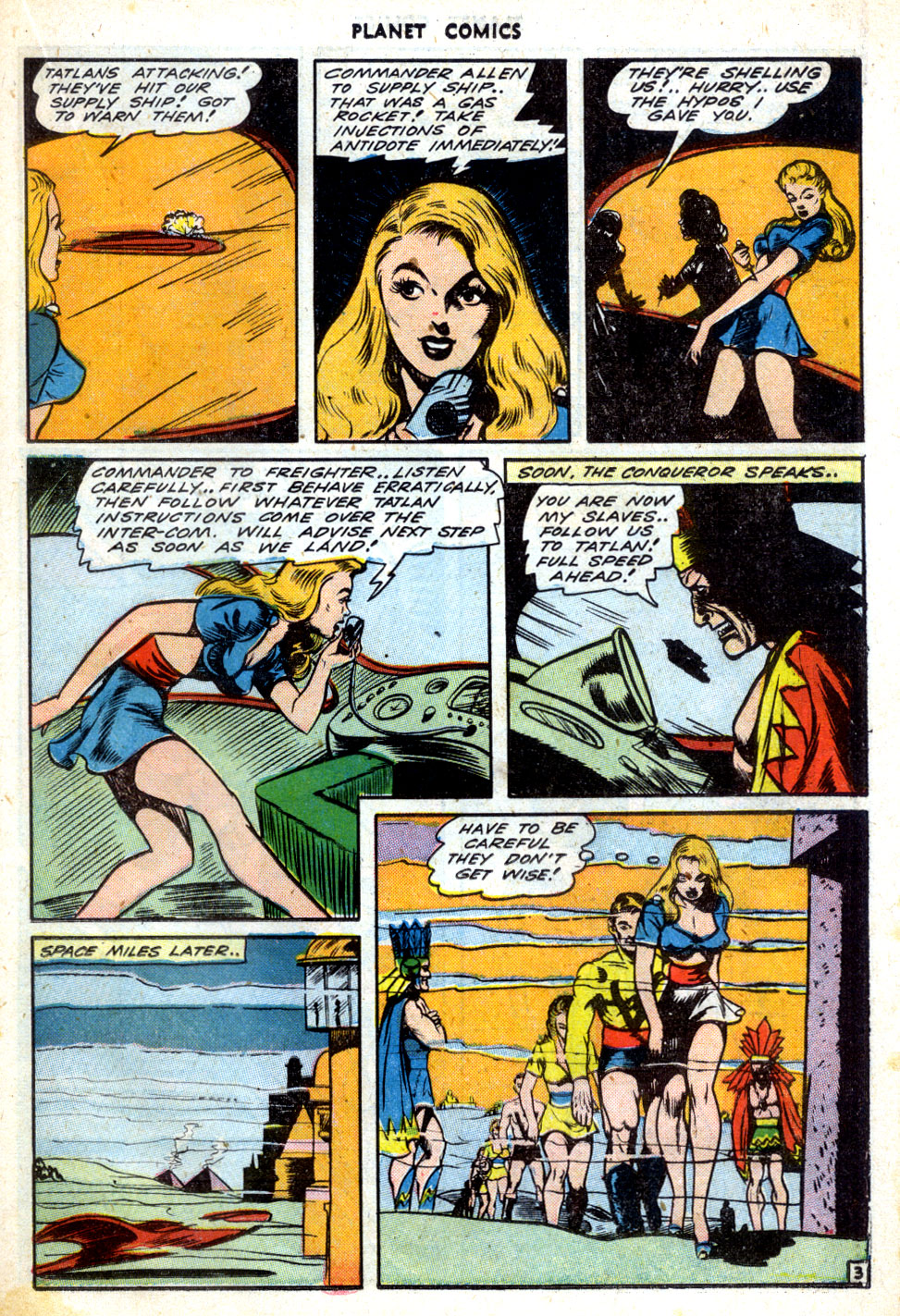 Planet Comics #31 (Fiction House), page 31. Public domain (US).