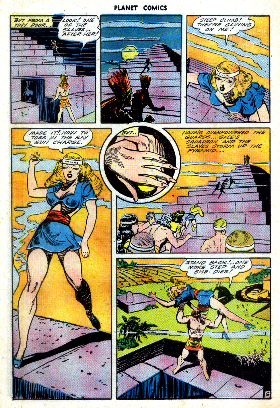 Planet Comics #31 (Fiction House), page 34. Public domain (US).