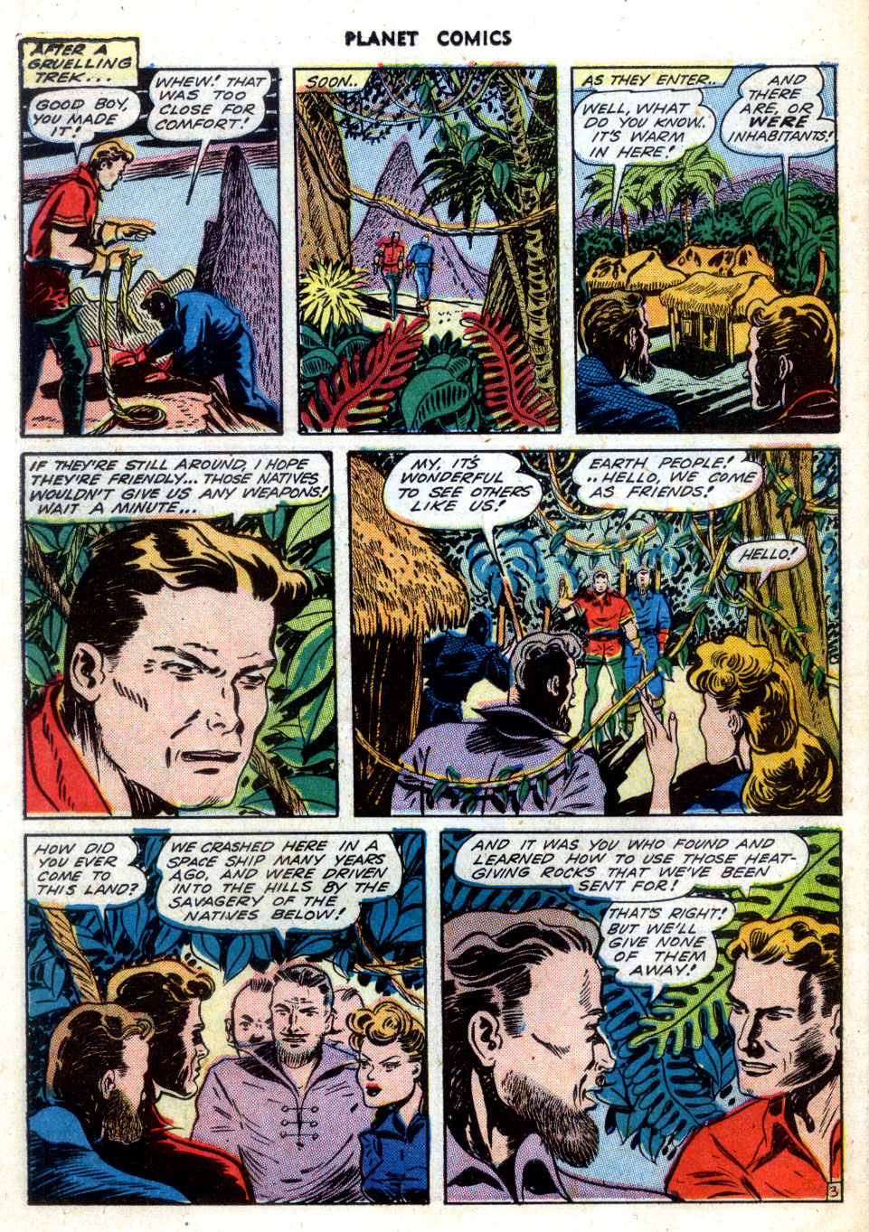 Planet Comics #31 (Fiction House), page 38. Public domain (US).