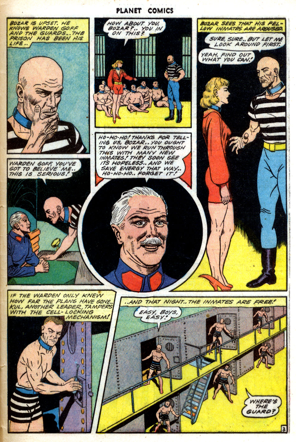 Planet Comics #31 (Fiction House), page 45. Public domain (US).