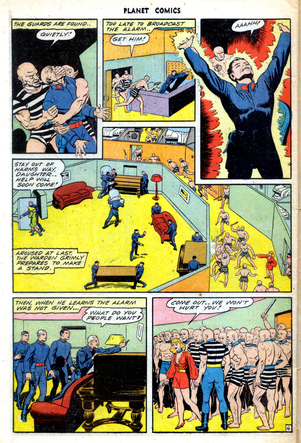 Planet Comics #31 (Fiction House), page 46. Public domain (US).