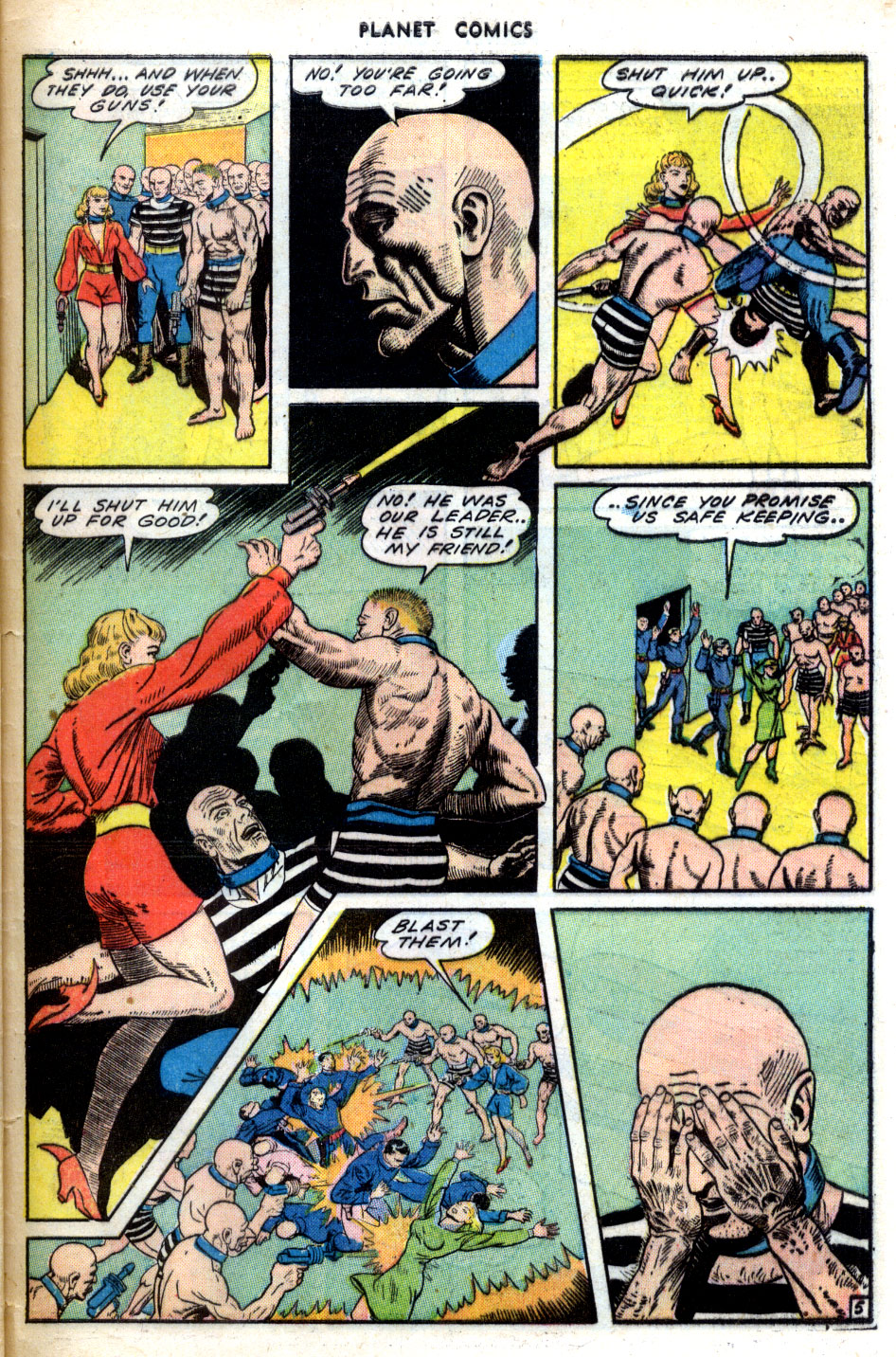 Planet Comics #31 (Fiction House), page 47. Public domain (US).