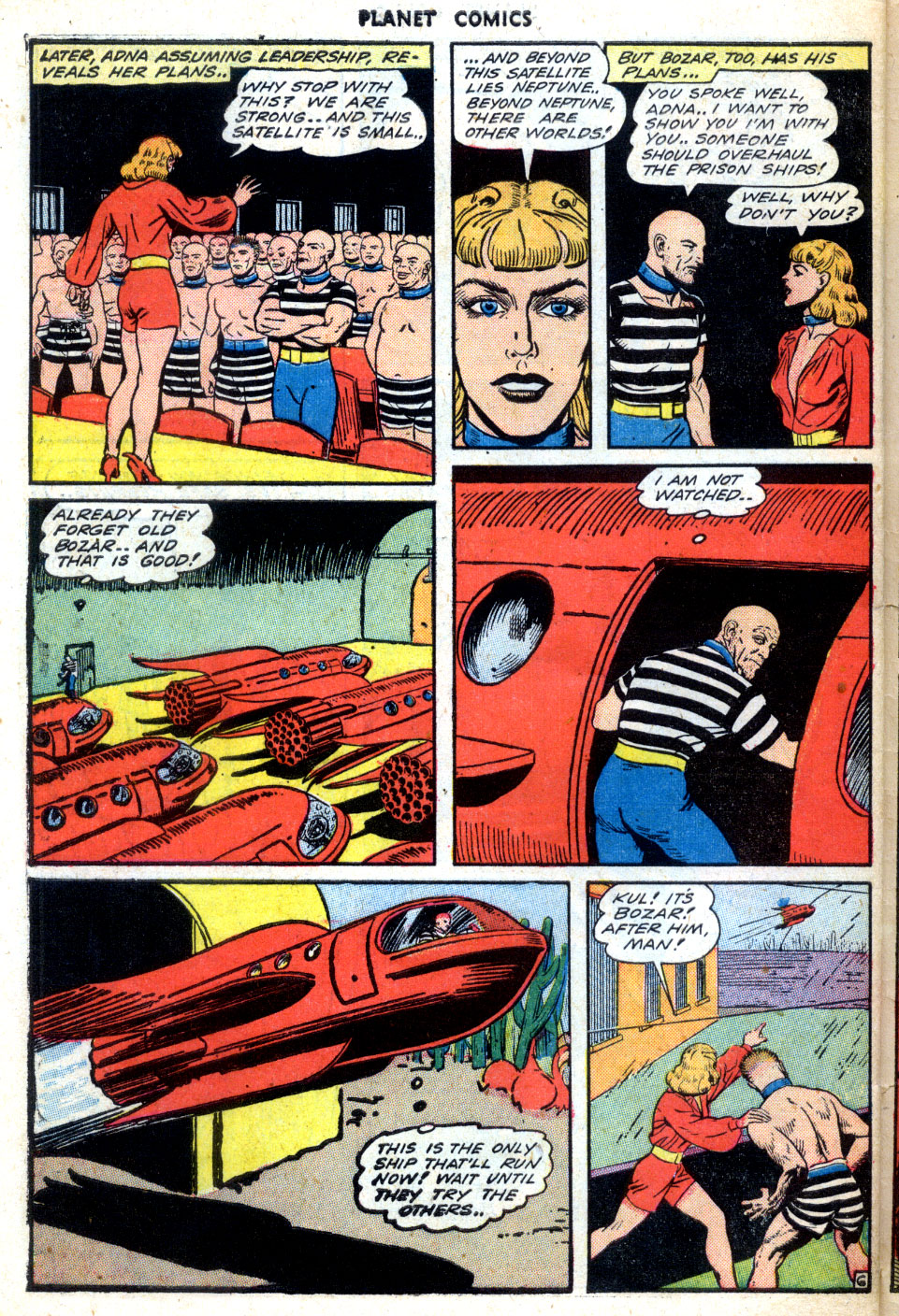 Planet Comics #31 (Fiction House), page 48. Public domain (US).