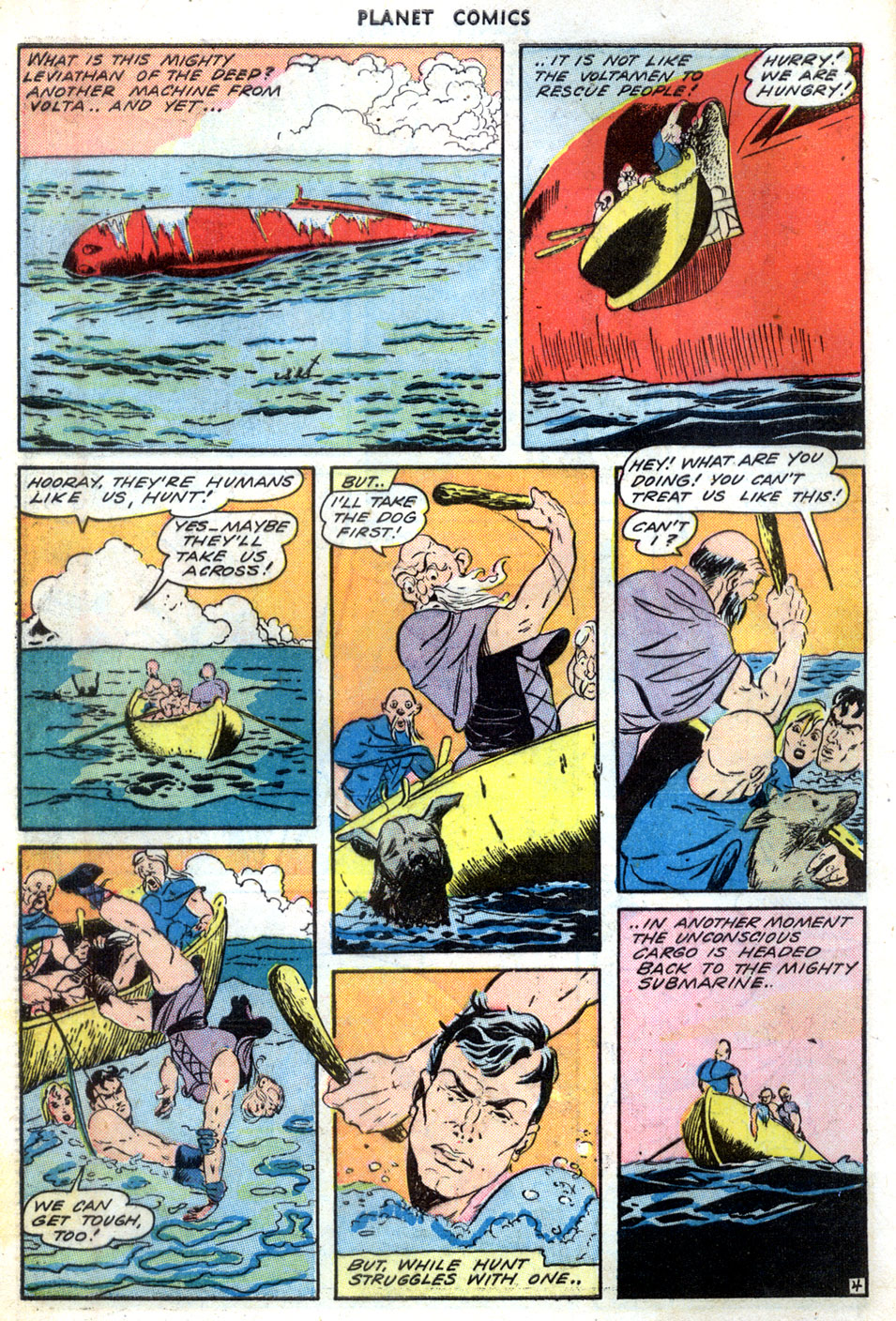 Planet Comics #31 (Fiction House), page 6. Public domain (US).