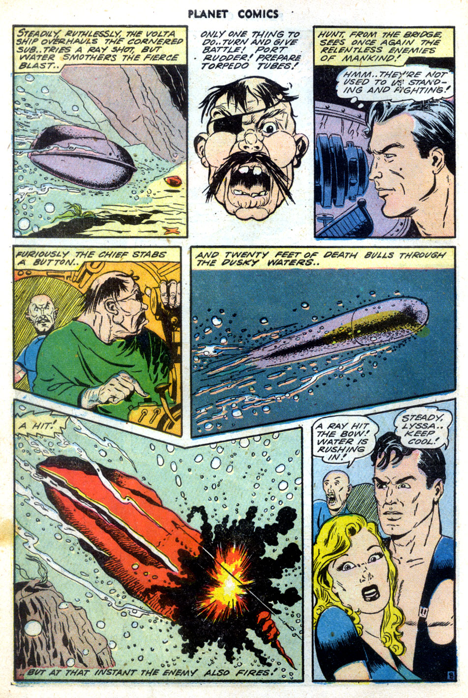 Planet Comics #31 (Fiction House), page 10. Public domain (US).