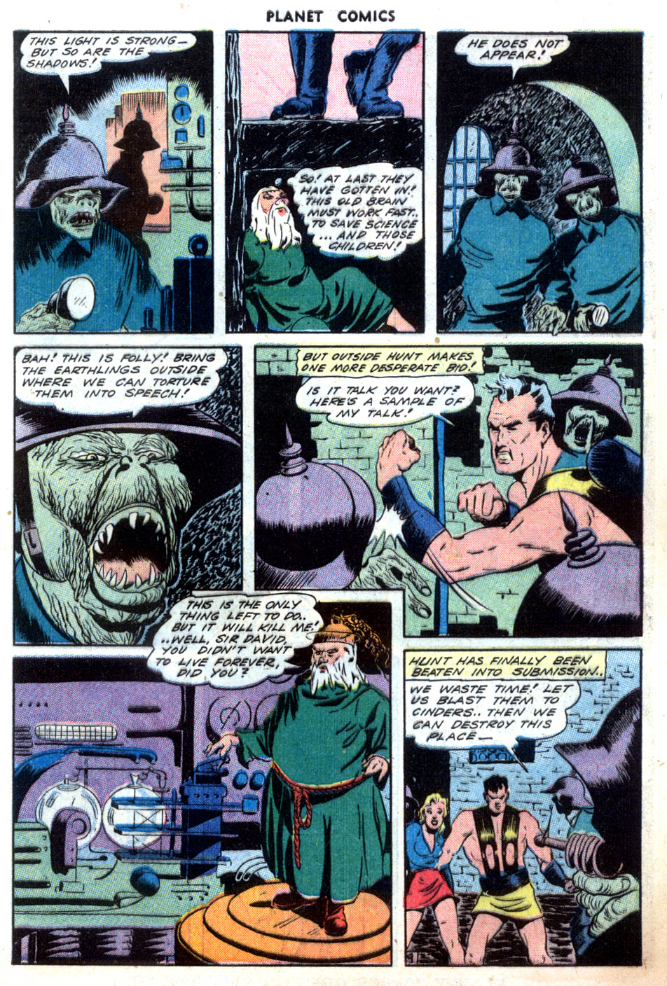 Planet Comics #32 (Fiction House), page 11. Public domain (US).