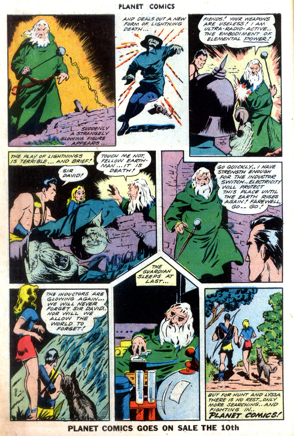 Planet Comics #32 (Fiction House), page 12. Public domain (US).