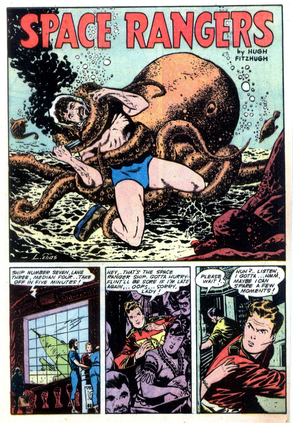 Planet Comics #32 (Fiction House), page 13. Public domain (US).