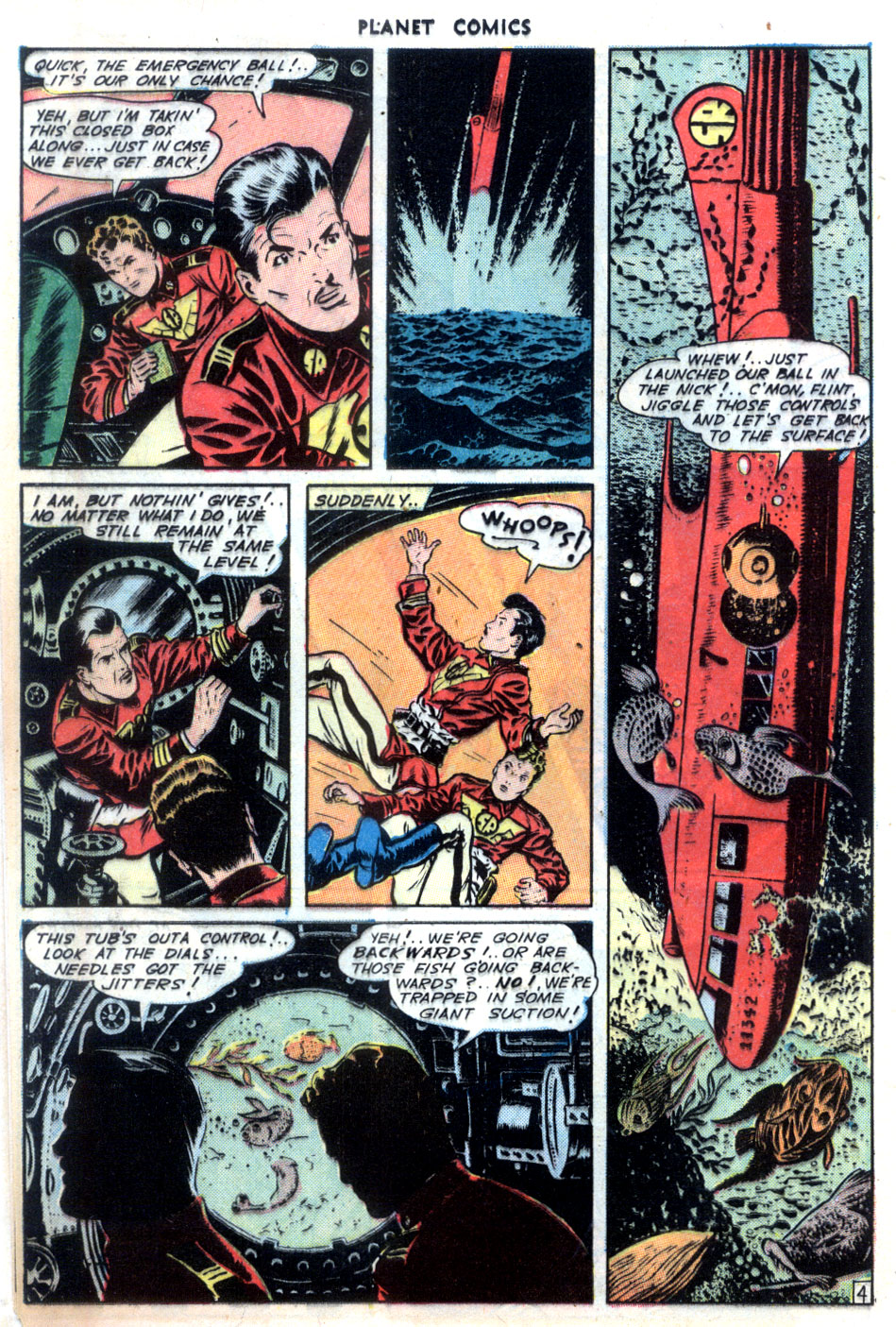 Planet Comics #32 (Fiction House), page 16. Public domain (US).
