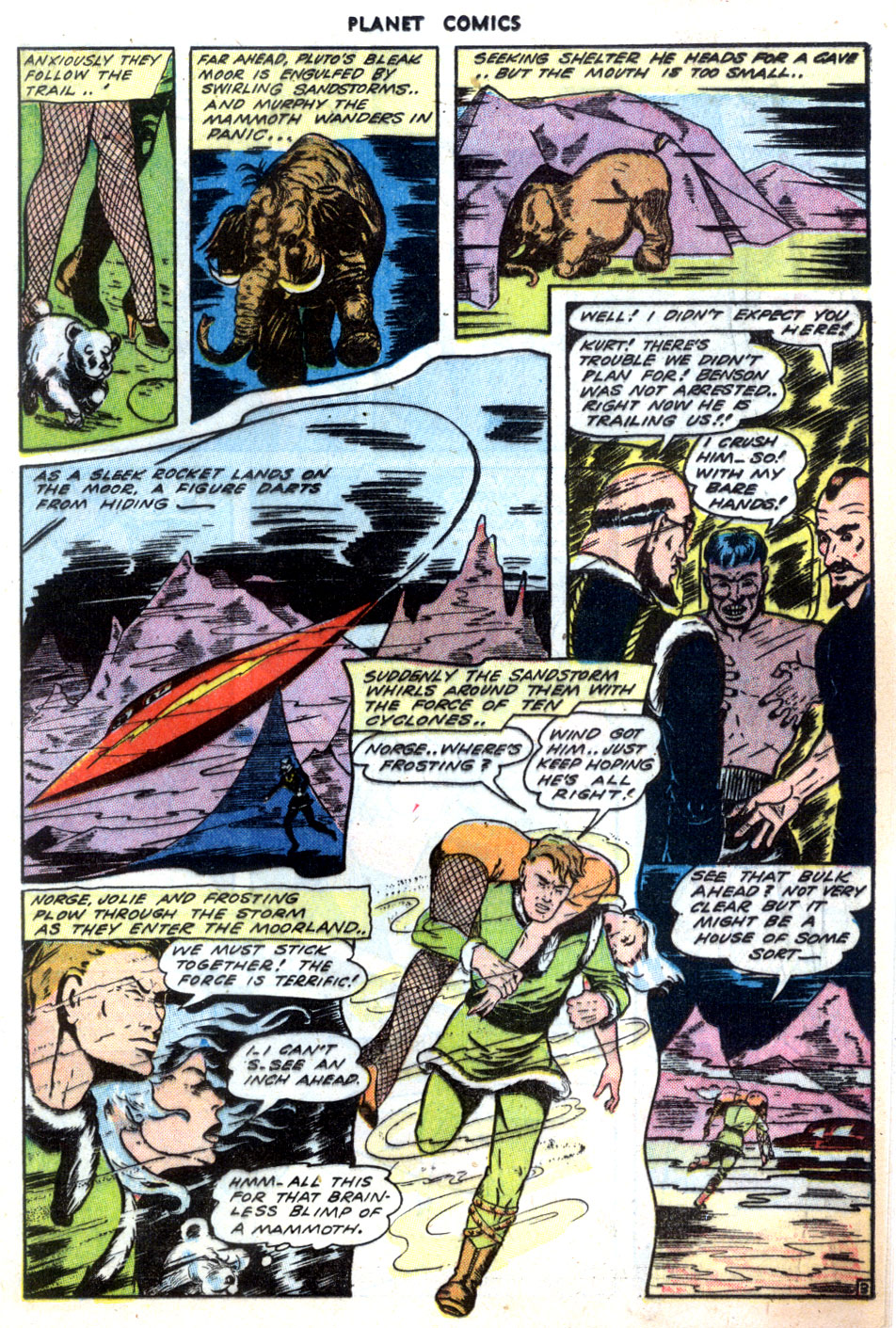 Planet Comics #32 (Fiction House), page 23. Public domain (US).
