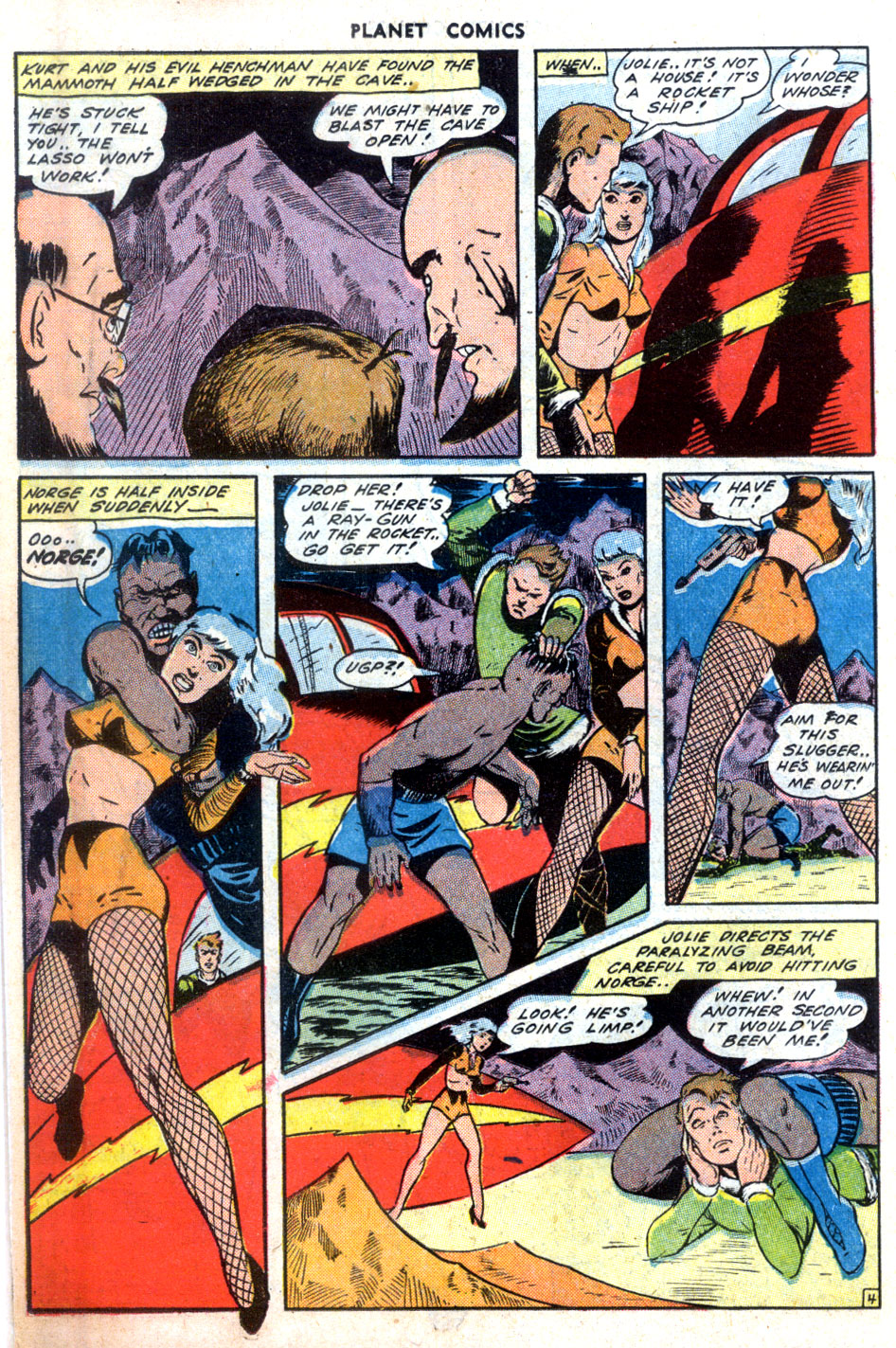 Planet Comics #32 (Fiction House), page 24. Public domain (US).