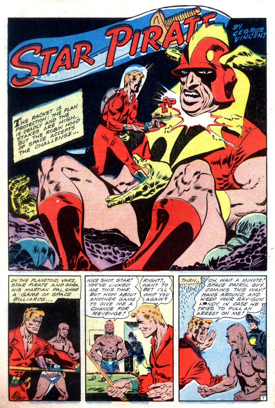 Planet Comics #32 (Fiction House), page 36. Public domain (US).