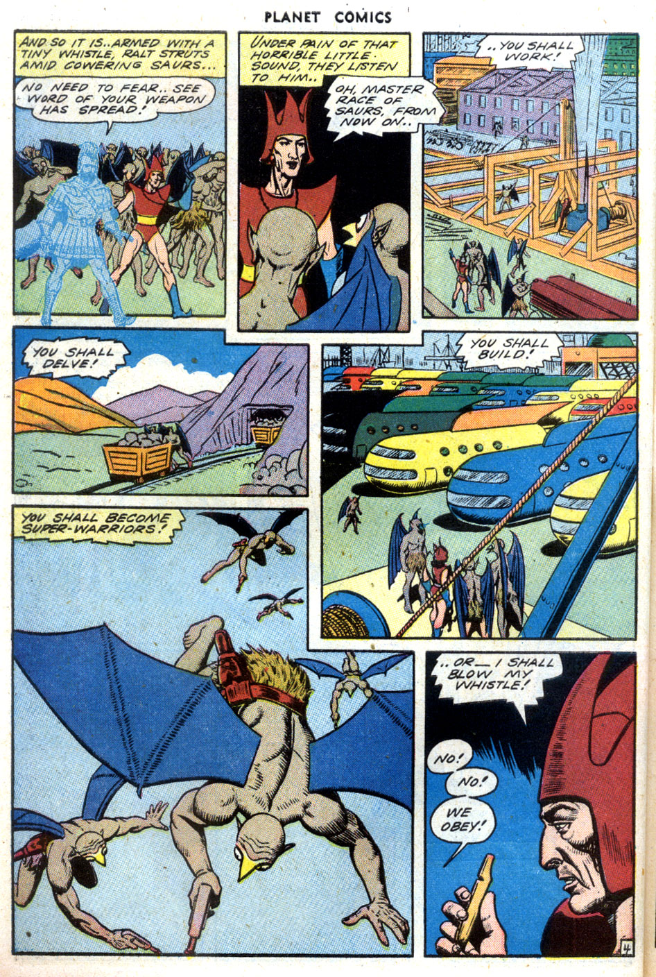 Planet Comics #32 (Fiction House), page 46. Public domain (US).
