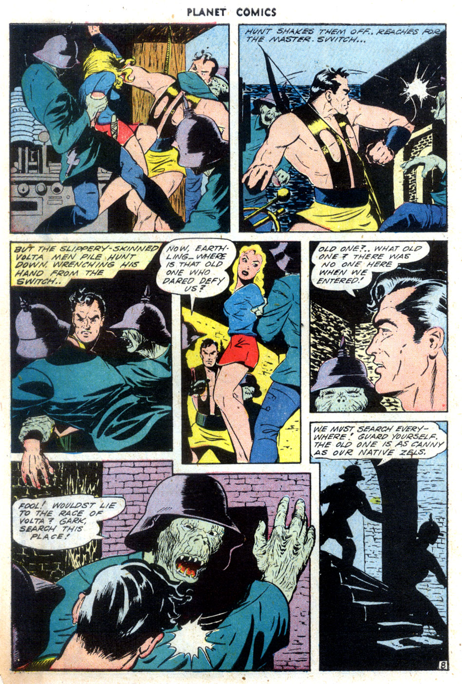 Planet Comics #32 (Fiction House), page 10. Public domain (US).