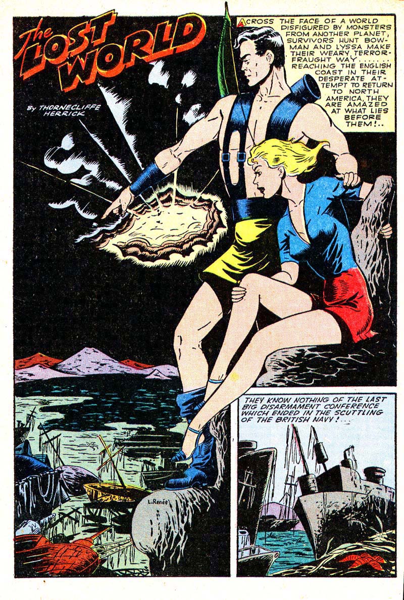 Planet Comics #33 (Fiction House), page 3. Public domain (US).
