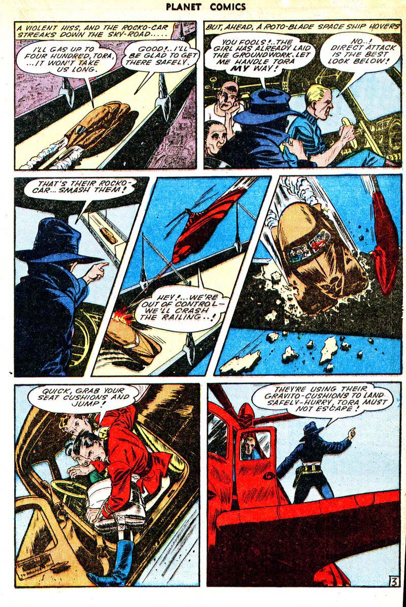 Planet Comics #33 (Fiction House), page 25. Public domain (US).