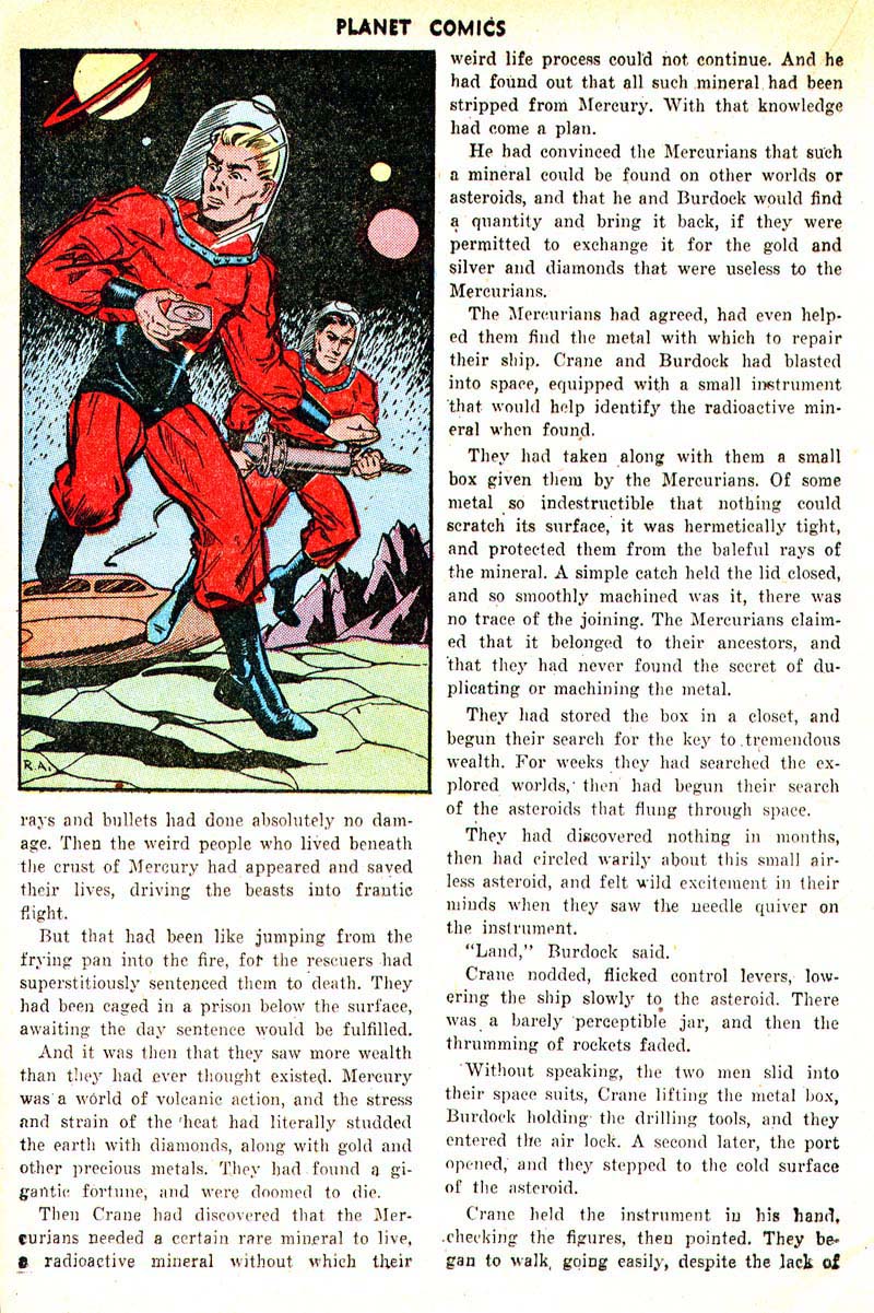 Planet Comics #33 (Fiction House), page 32. Public domain (US).