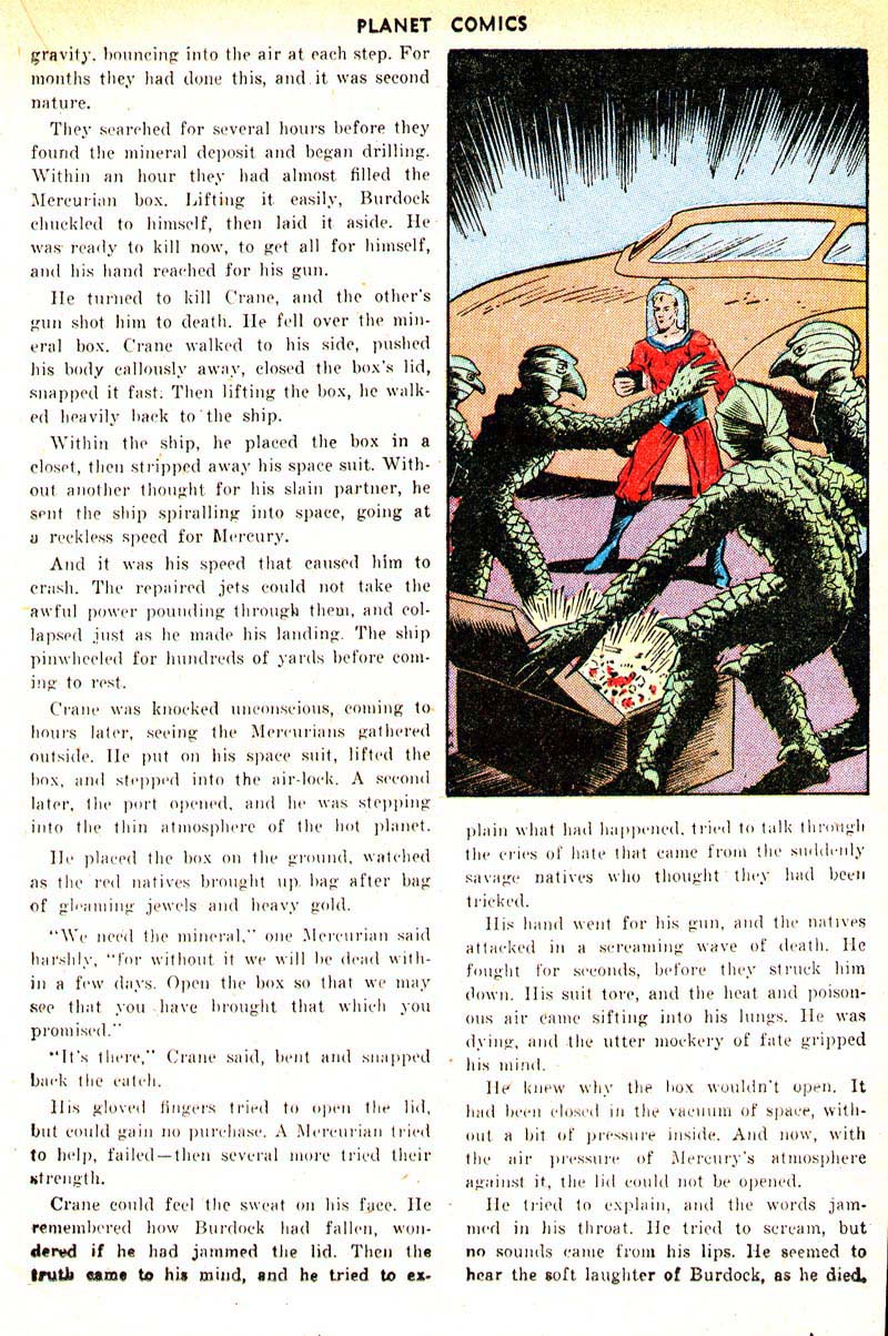 Planet Comics #33 (Fiction House), page 33. Public domain (US).