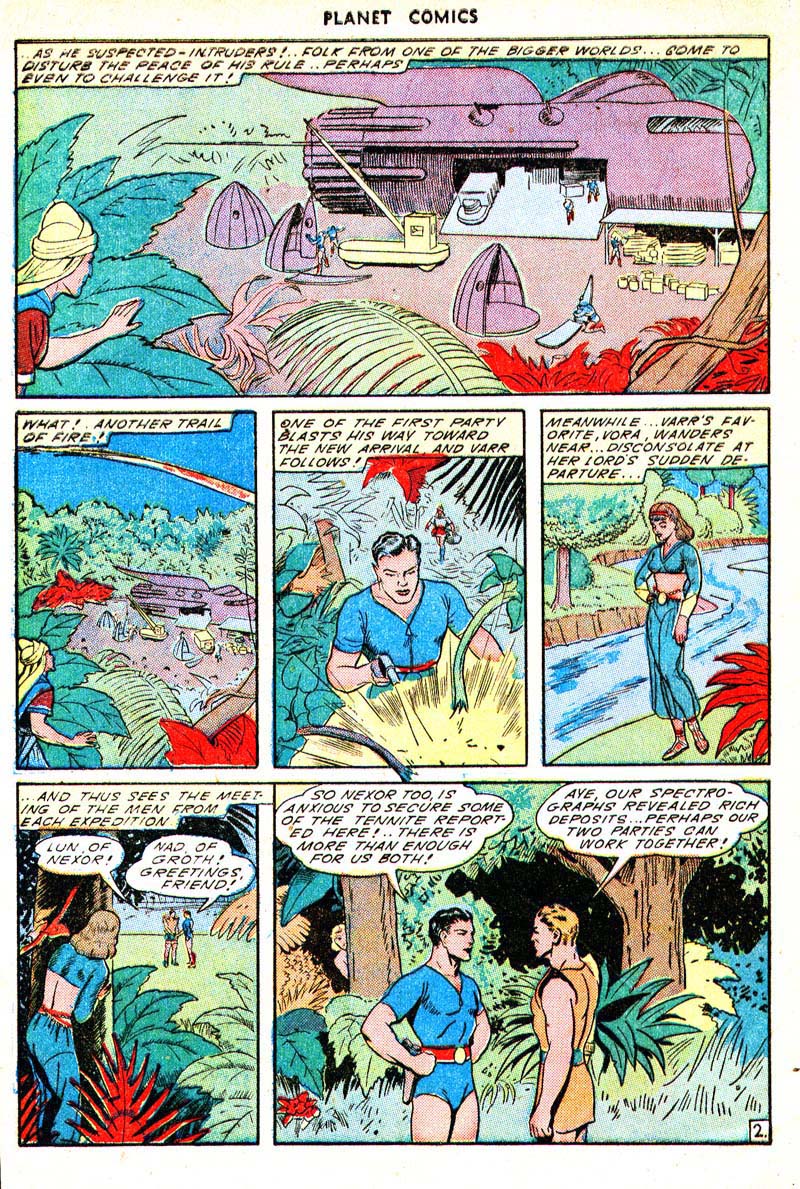 Planet Comics #33 (Fiction House), page 44. Public domain (US).