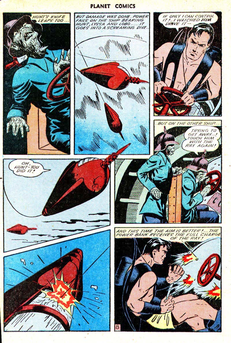 Planet Comics #33 (Fiction House), page 10. Public domain (US).