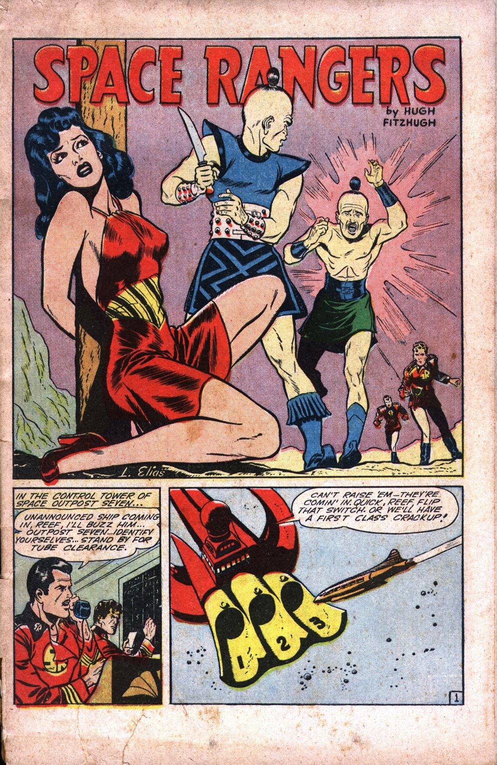 Planet Comics #34 (Fiction House), page 3. Public domain (US).