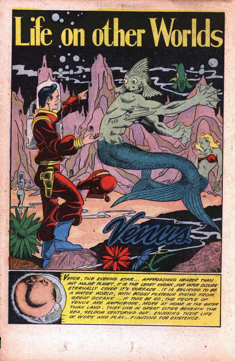 Planet Comics #34 (Fiction House), page 26. Public domain (US).