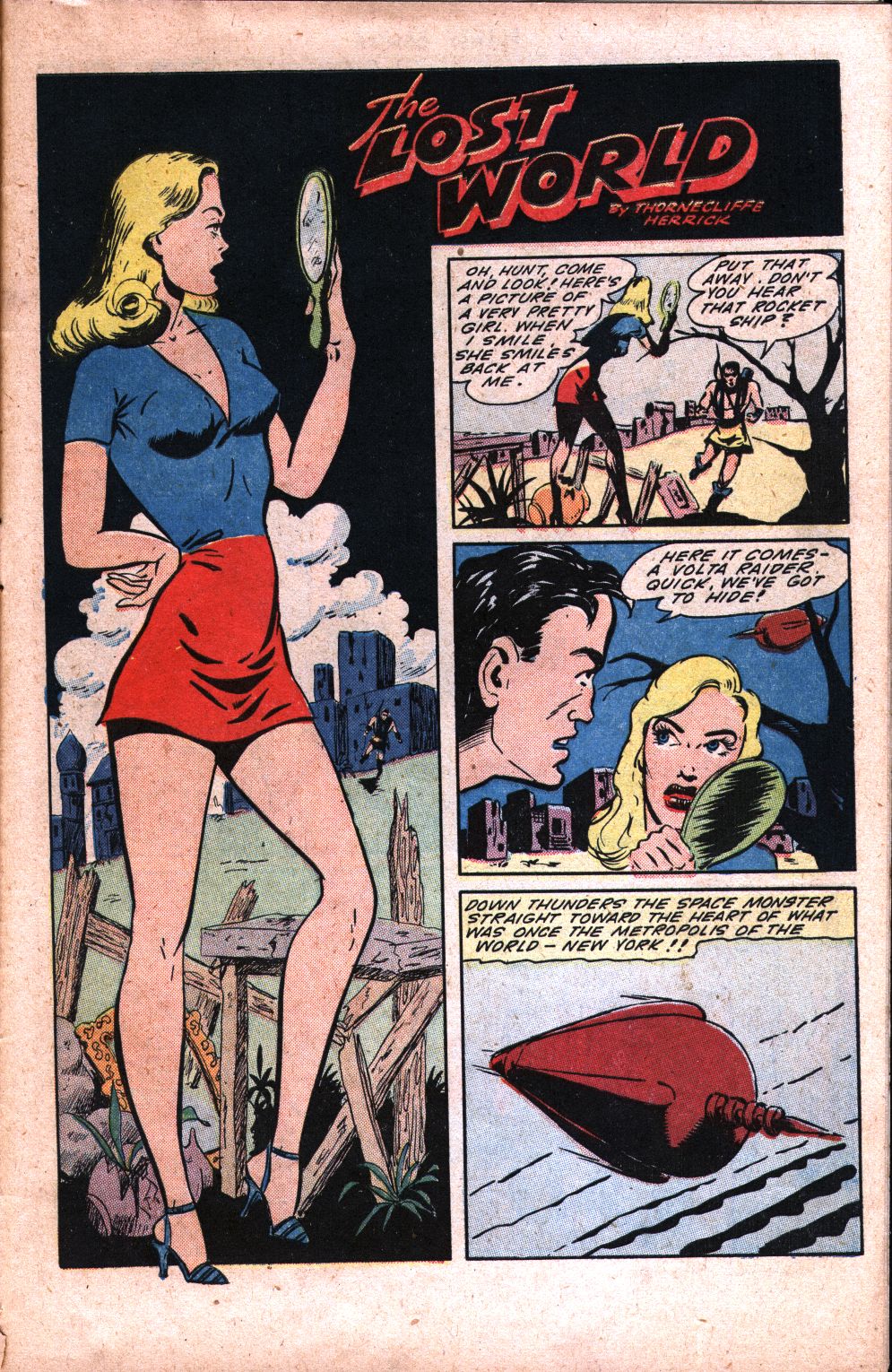 Planet Comics #34 (Fiction House), page 39. Public domain (US).