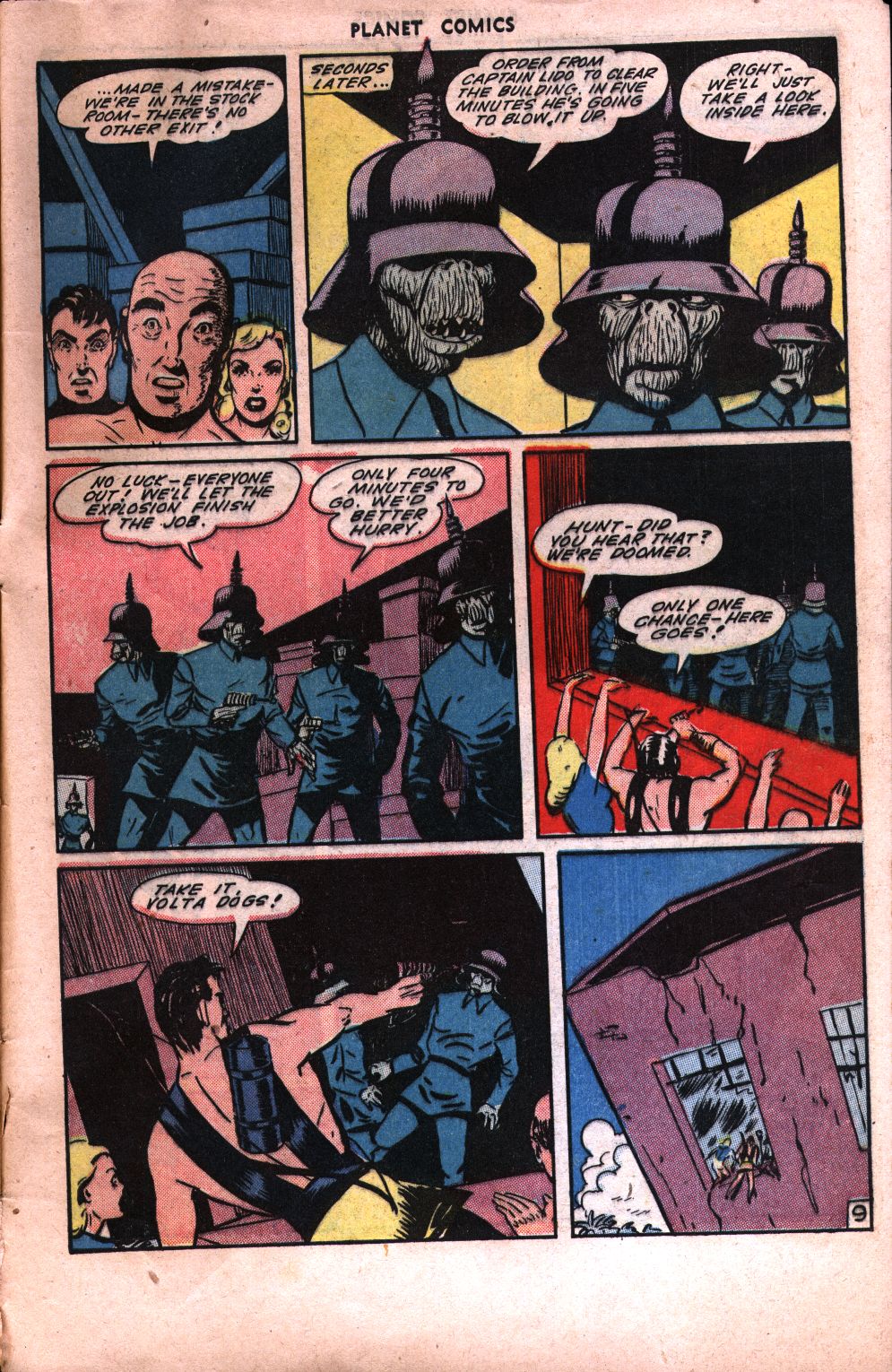 Planet Comics #34 (Fiction House), page 47. Public domain (US).