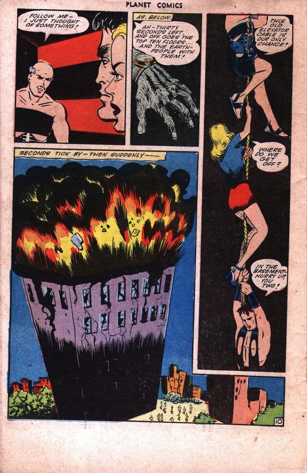 Planet Comics #34 (Fiction House), page 48. Public domain (US).