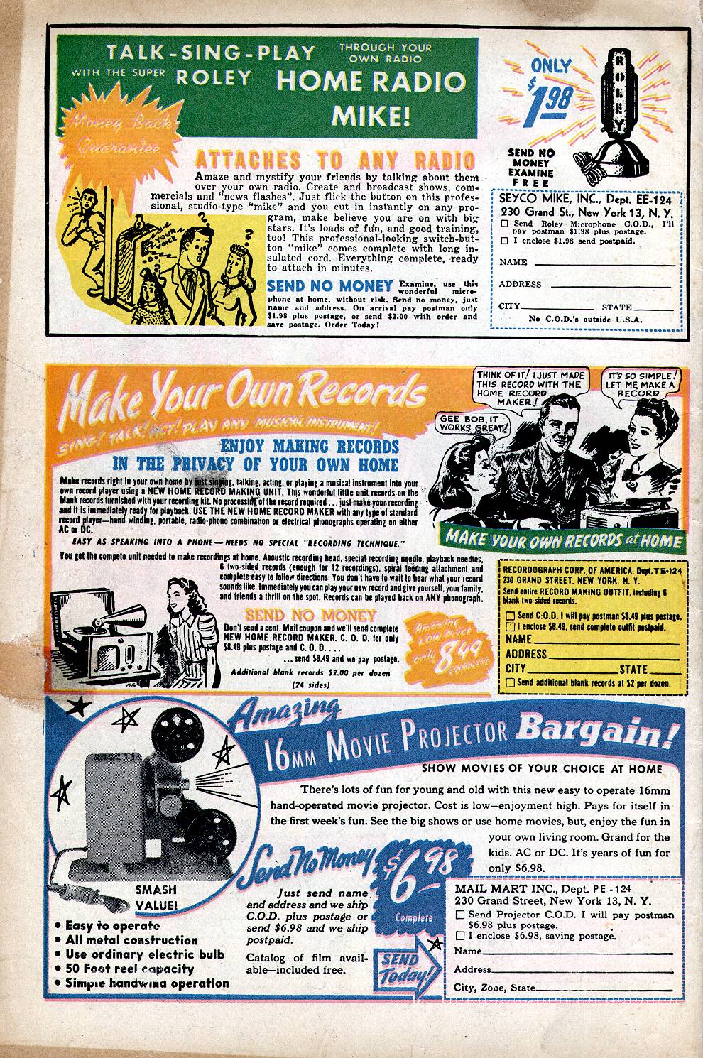 Planet Comics #34 (Fiction House), page 52. Public domain (US).