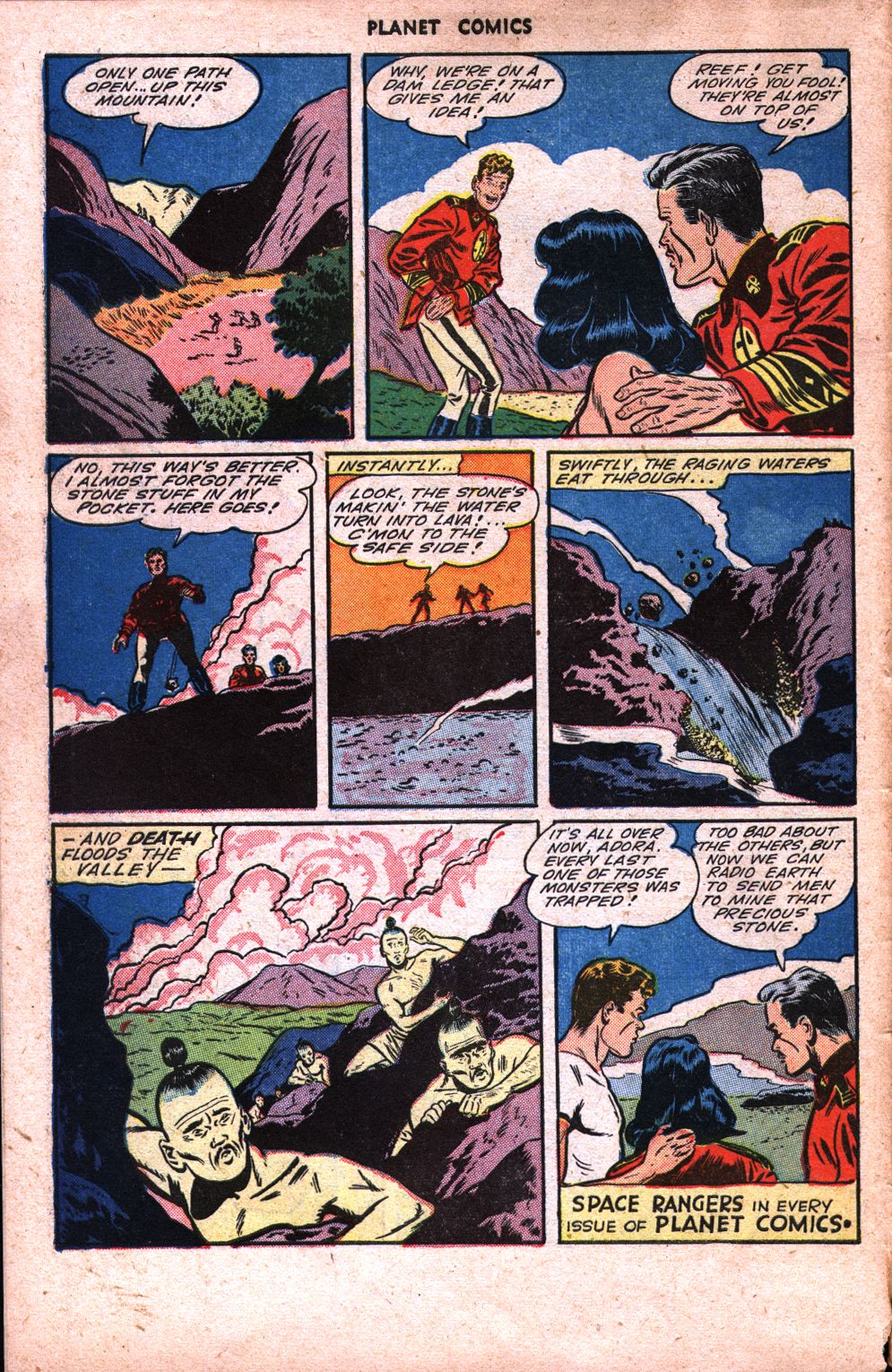 Planet Comics #34 (Fiction House), page 10. Public domain (US).