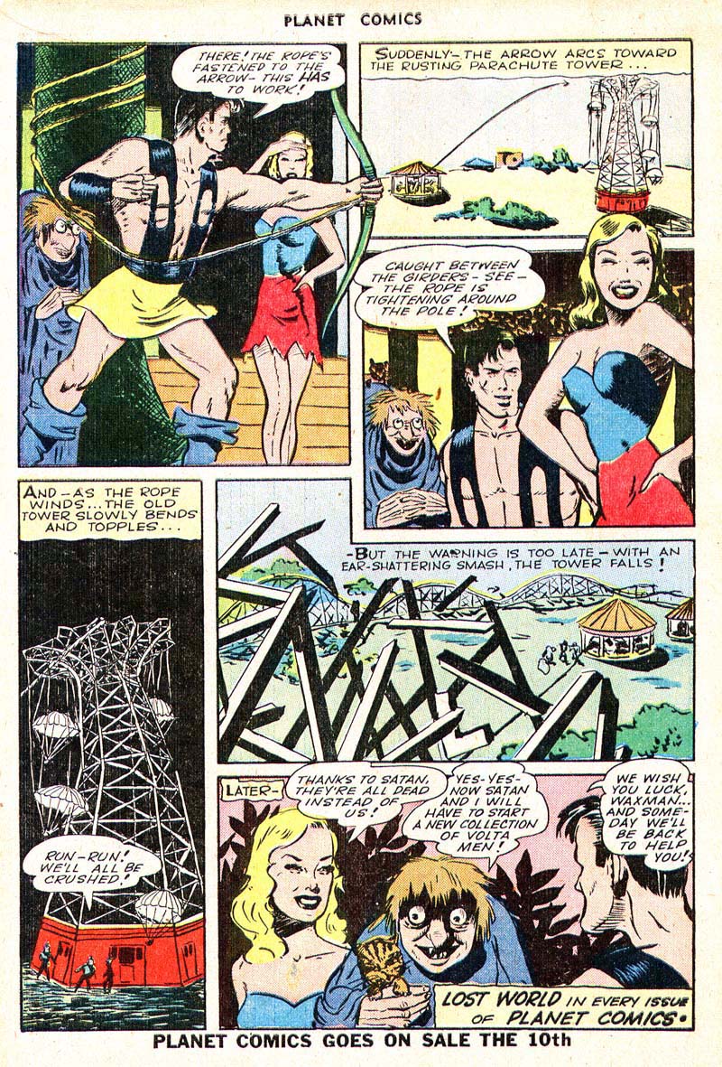 Planet Comics #35 (Fiction House), page 14. Public domain (US).